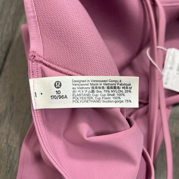 Lululemon NWT Like a Cloud Longline Bra *Light Support, B/C Cup Velvet Dust - Picture 5 of 8